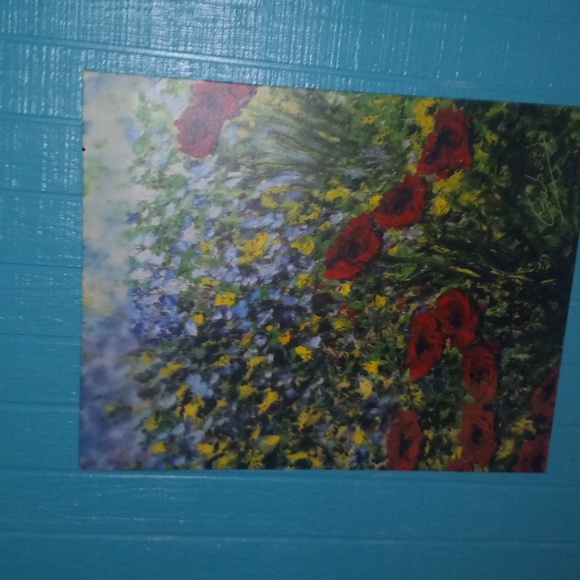 Antoine Gaber "Poppies in the Garden 7" Painting - Picture 4 of 9